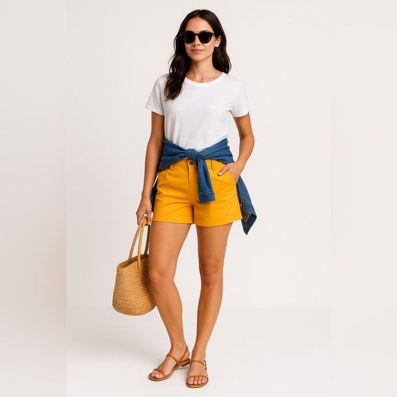 J. Crew women’s classic chino 3.5” Re-Imagined, inspired by the people & planet. - Picture 1 of 5